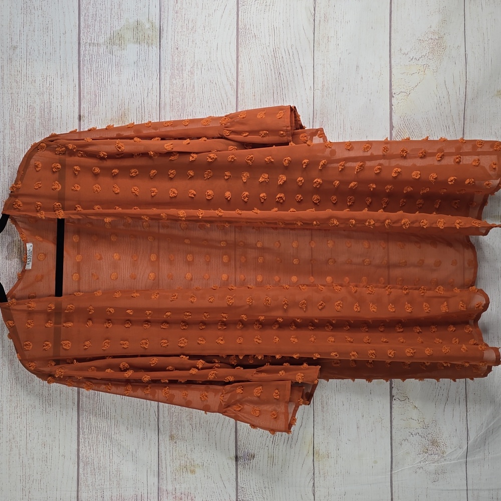 Elesol long coverup light jacket sz XL